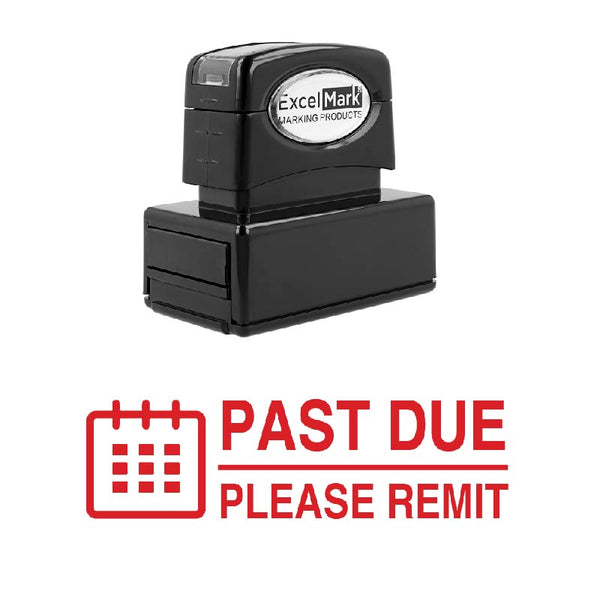Calendar PAST DUE Stamp