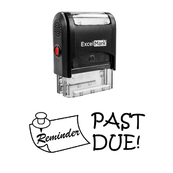 Pin PAST DUE! Stamp