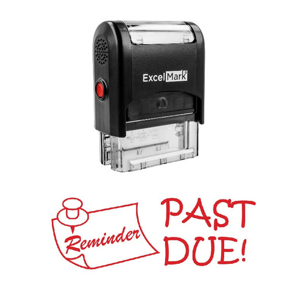Pin PAST DUE! Stamp