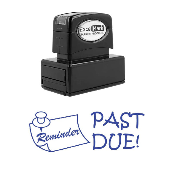 Pin PAST DUE! Stamp