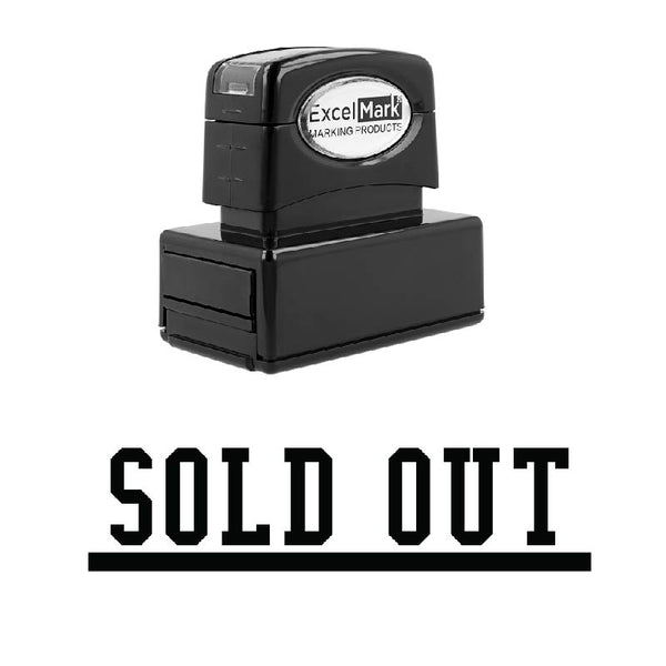 Underlined SOLD OUT Stamp