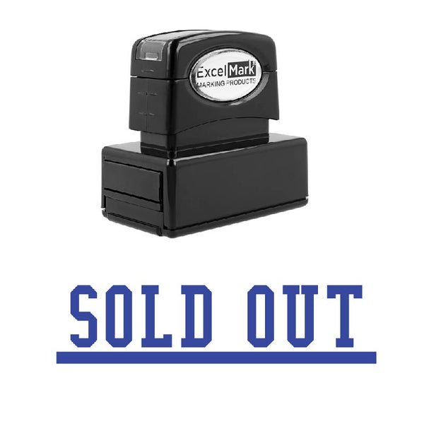 Underlined SOLD OUT Stamp