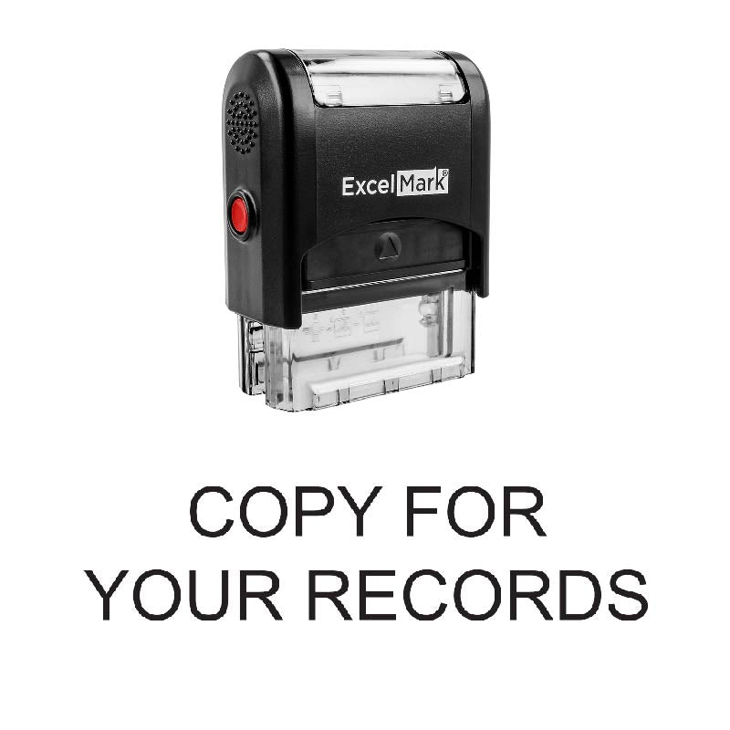 COPY FOR YOUR RECORDS Stamp | ExcelMark