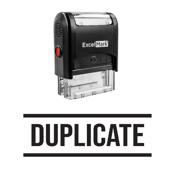 Double Line DUPLICATE Stamp