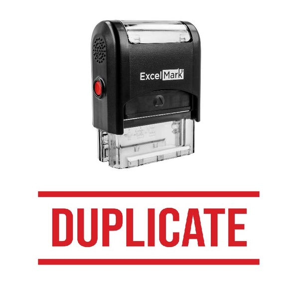 Double Line DUPLICATE Stamp