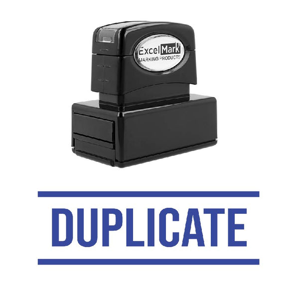 Double Line DUPLICATE Stamp