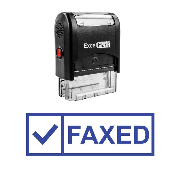 Check Box FAXED Stamp