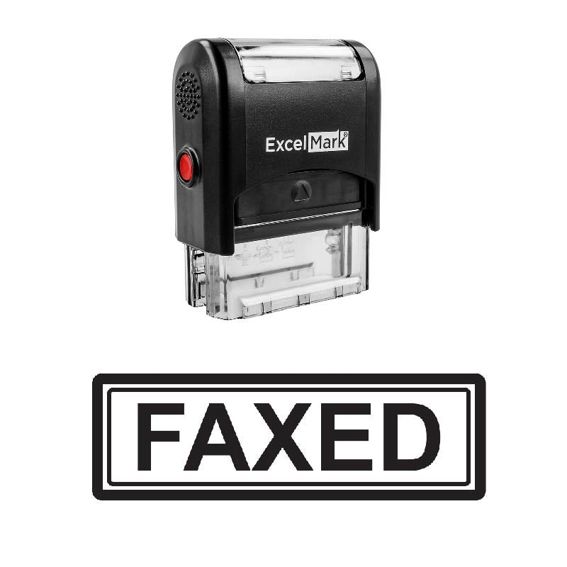 Double Box FAXED Stamp | ExcelMark