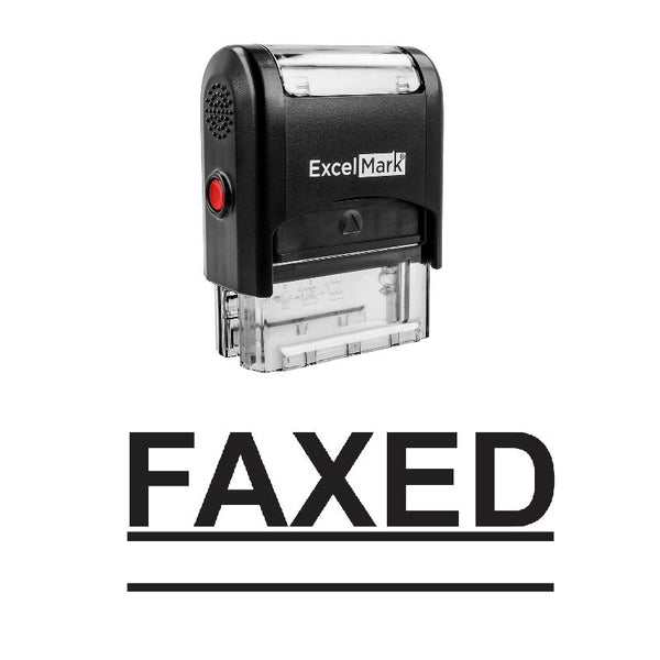 Double Line FAXED Stamp