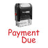 Handwriting PAYMENT DUE Stamp