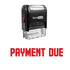 PAYMENT DUE Stamp