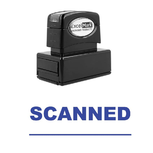 Line SCANNED Stamp