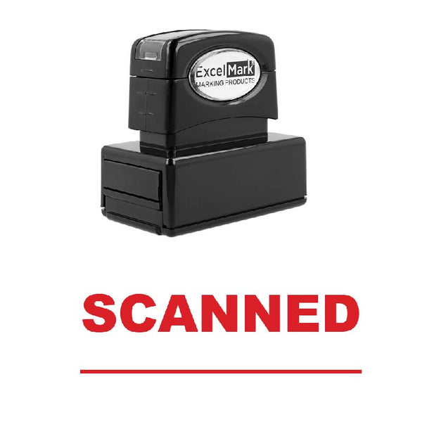 Line SCANNED Stamp