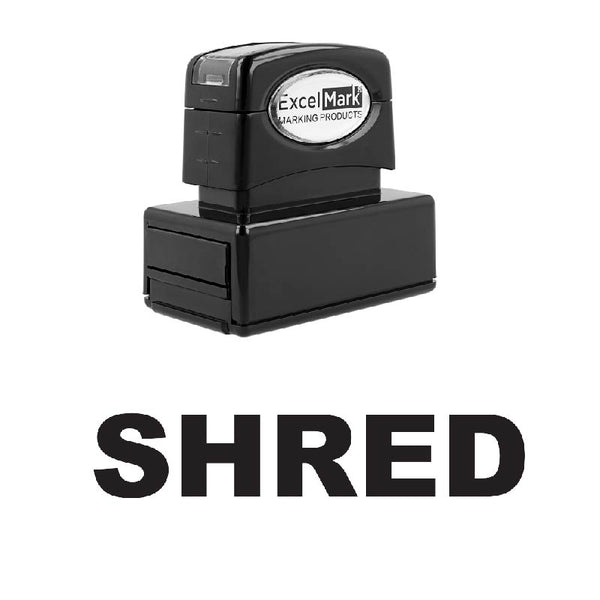 Bold SHRED Stamp