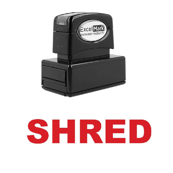 Bold SHRED Stamp