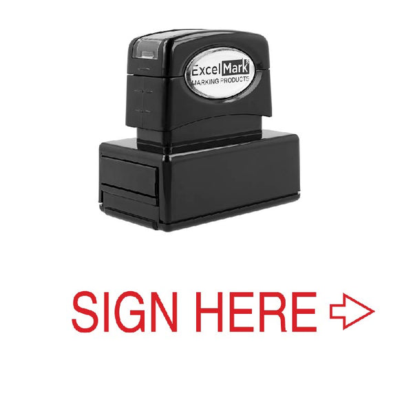 SIGN HERE Stamp