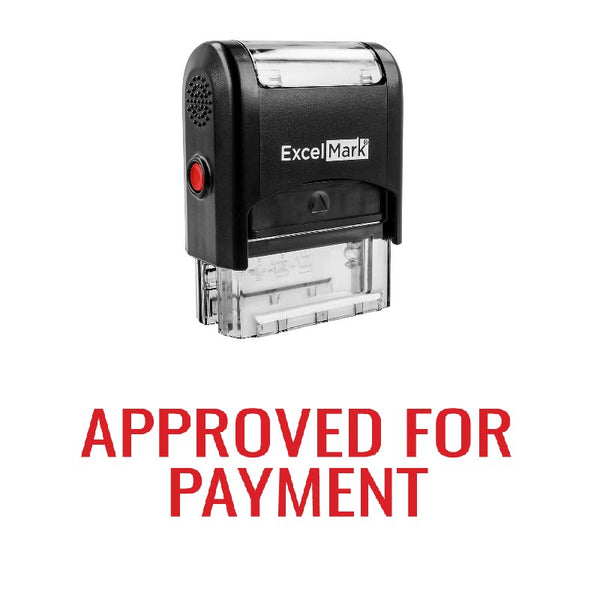 Arial APPROVED FOR PAYMENT Stamp