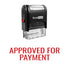 Arial APPROVED FOR PAYMENT Stamp