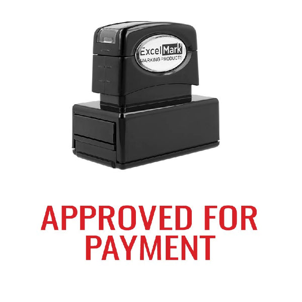 Arial APPROVED FOR PAYMENT Stamp