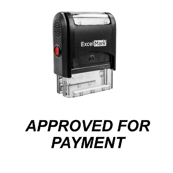 Italic APPROVED FOR PAYMENT Stamp