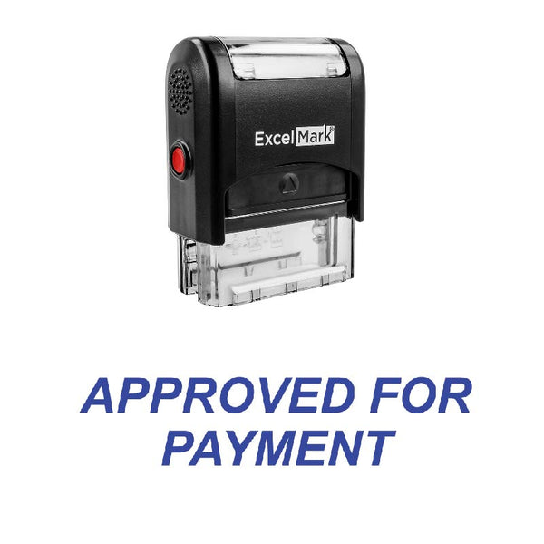 Italic APPROVED FOR PAYMENT Stamp