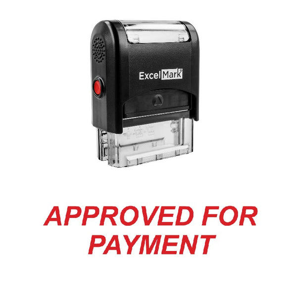 Italic APPROVED FOR PAYMENT Stamp