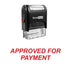 Italic APPROVED FOR PAYMENT Stamp