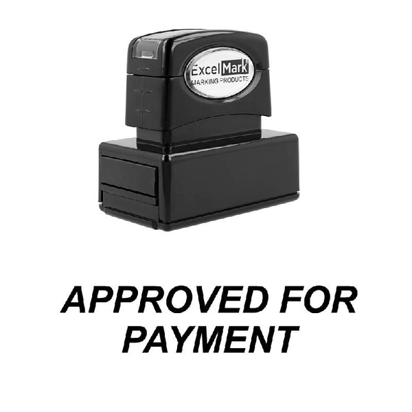 Italic APPROVED FOR PAYMENT Stamp