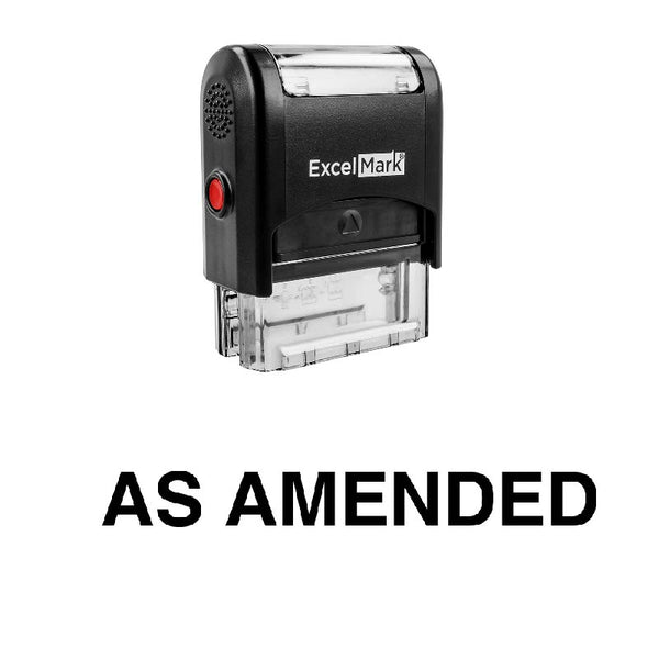 AS AMENDED Stamp