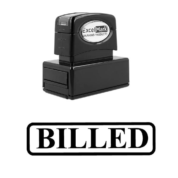 Rounded Box BILLED Stamp