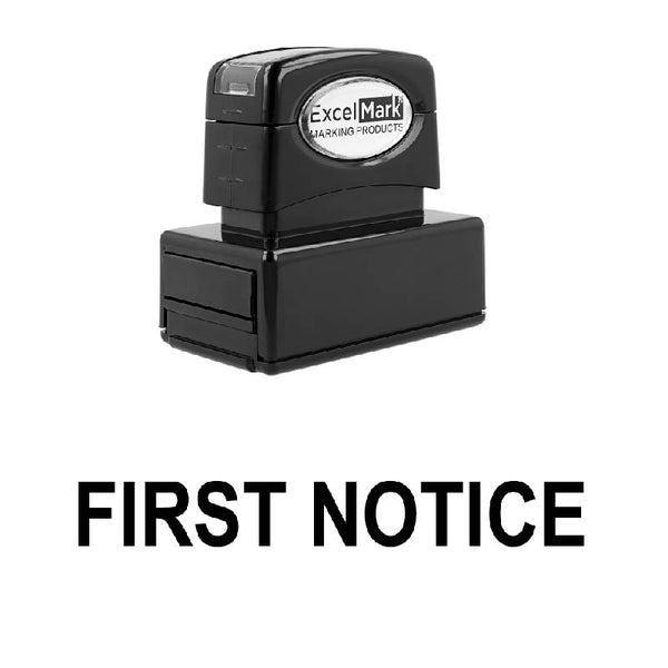 FIRST NOTICE Stamp