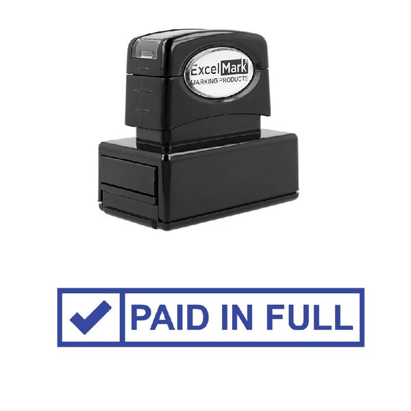 Check Box PAID IN FULL Stamp