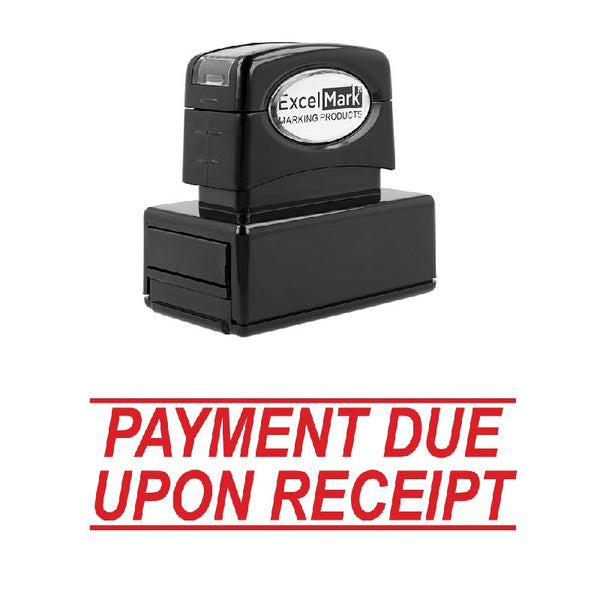 Italic PAYMENT DUE Stamp