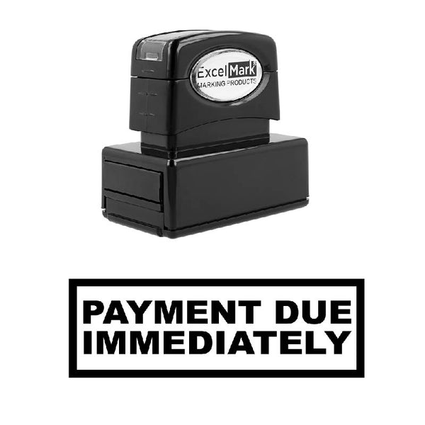 PAYMENT DUE IMMEDIATELY Stamp