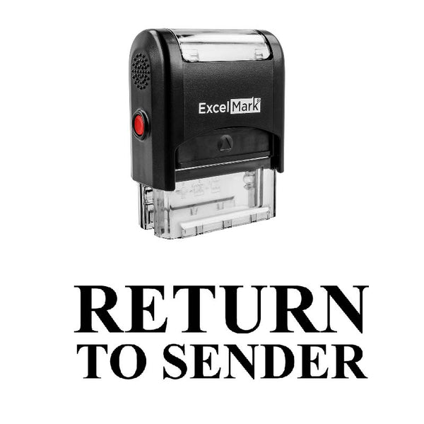Center RETURN TO SENDER Stamp
