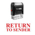 Center RETURN TO SENDER Stamp