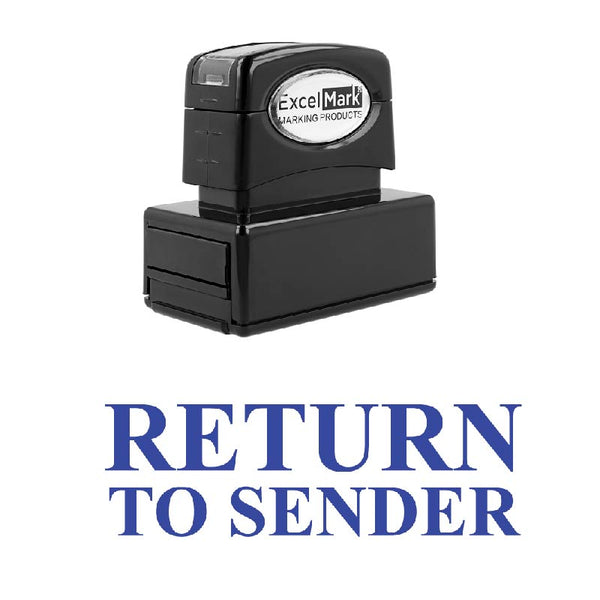 Center RETURN TO SENDER Stamp