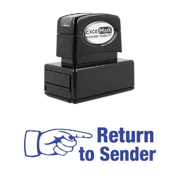 Right Finger RETURN TO SENDER Stamp