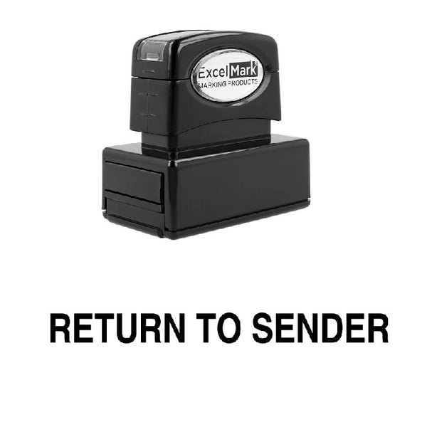 Arial RETURN TO SENDER Stamp