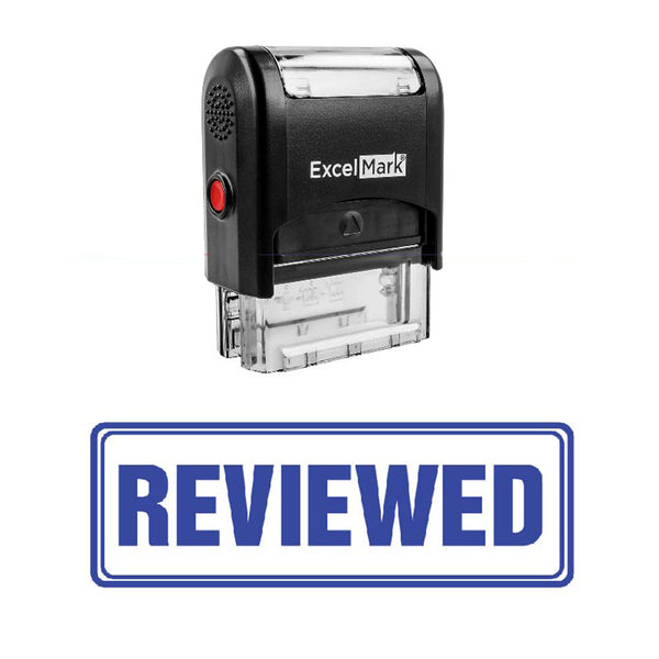 Box REVIEWED Stamp