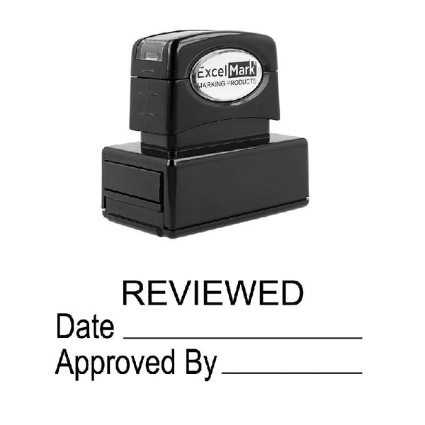 Date Line REVIEWED Stamp