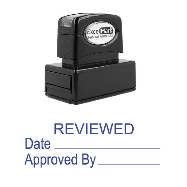 Date Line REVIEWED Stamp