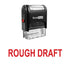 Bold ROUGH DRAFT Stamp