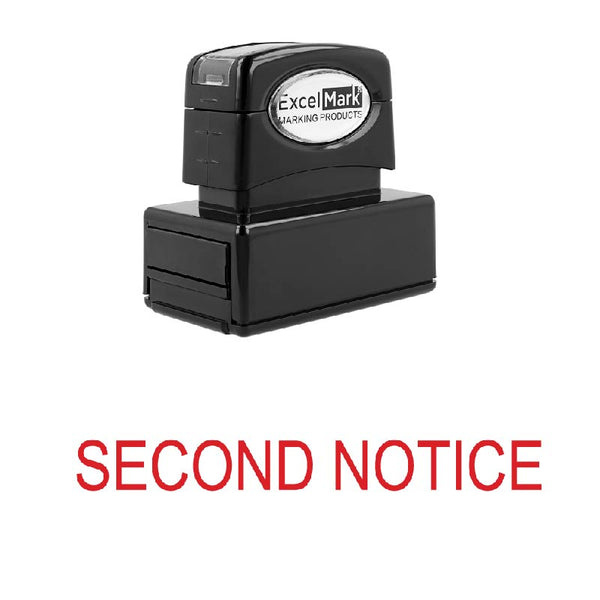 Arial SECOND NOTICE Stamp