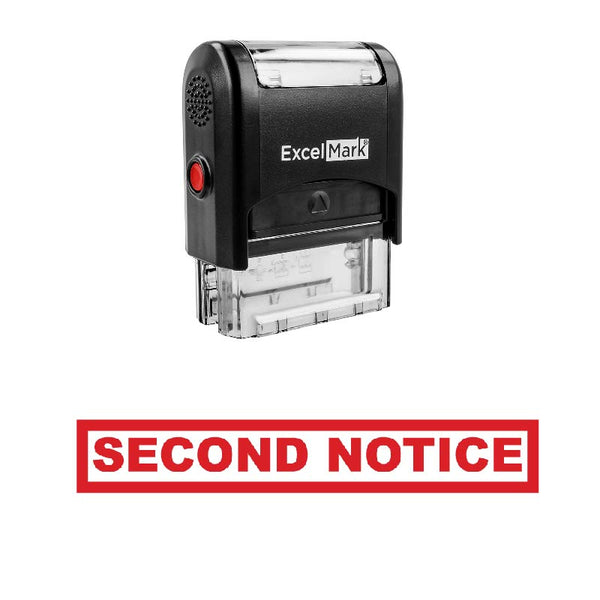 Box SECOND NOTICE Stamp