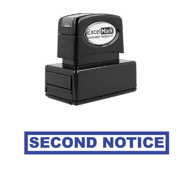Box SECOND NOTICE Stamp