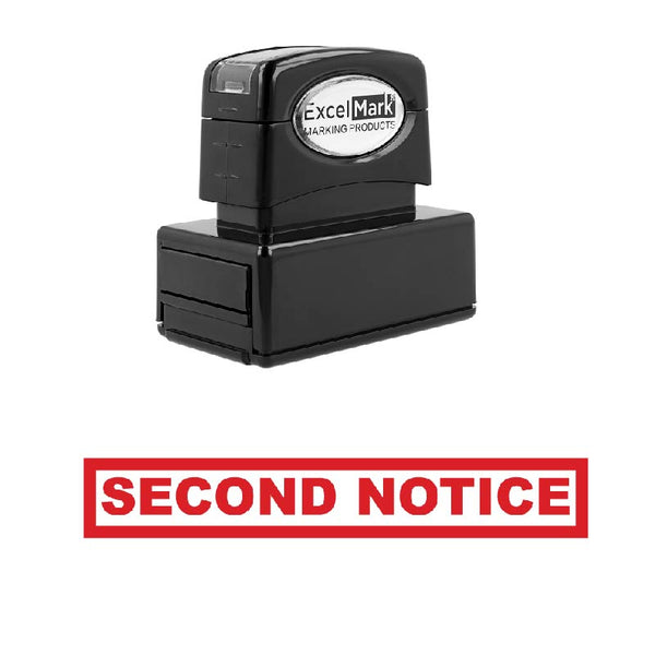 Box SECOND NOTICE Stamp