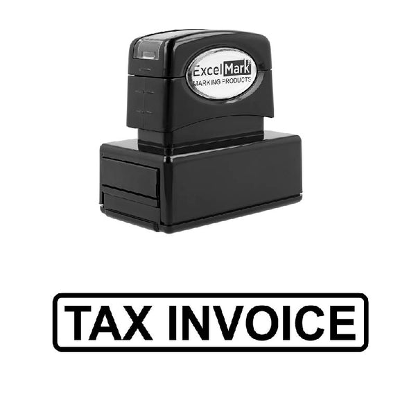Box TAX INVOICE Stamp