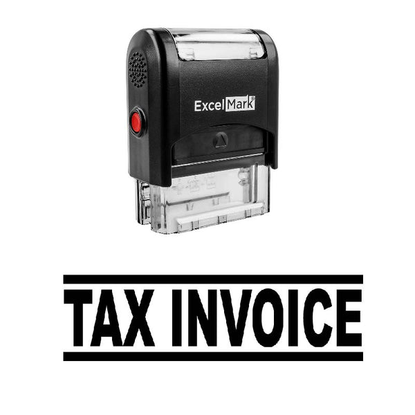Bold Double Line TAX INVOICE Stamp