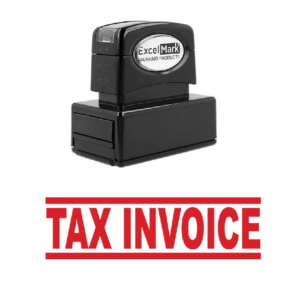 Bold Double Line TAX INVOICE Stamp